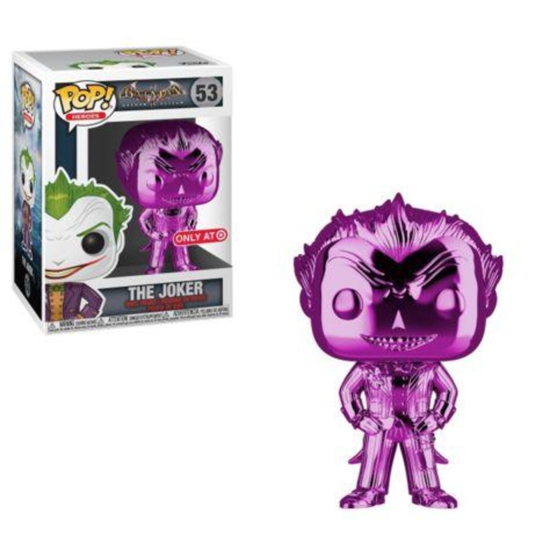 Funko Pop! Batman Arkham Asylum The Joker Purple Chrome Exclusive #53