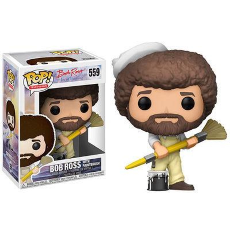 Funko Pop! Bob Ross in Overalls with Paintbrush #559