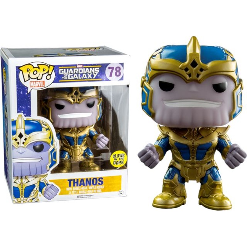 Funko Pop! Guardians of the Galaxy Thanos Glow (GID) Exclusive #78 6inch