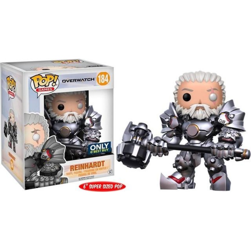 Funko Pop! Overwatch Unmasked Reinhardt Exclusive 6-Inch #184