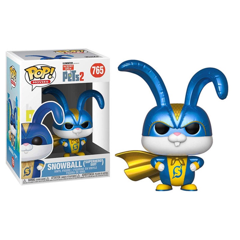 Funko Pop! Secret Life of Pets 2 Snowball in Superhero Suit #765