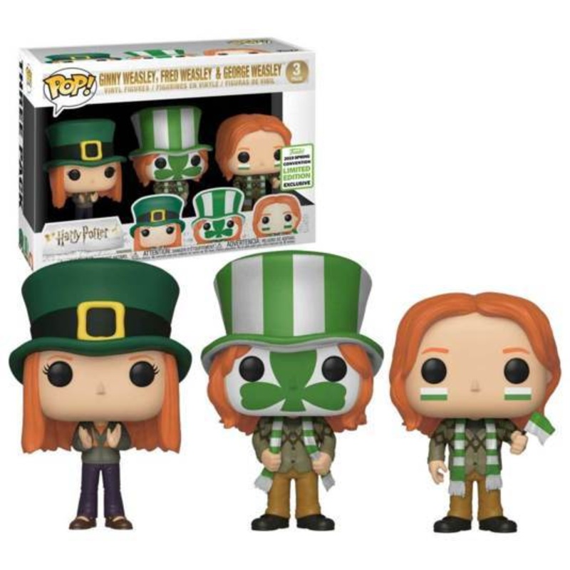 Funko Pop! Harry Potter Ginny Weasley, Fred Weasley & George Weasley 3-Pack Spring Convention Exclusive