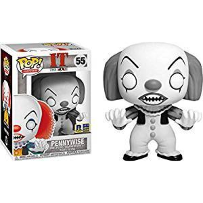 Funko Pop! It Black and White Pennywise RICC Exclusive #55