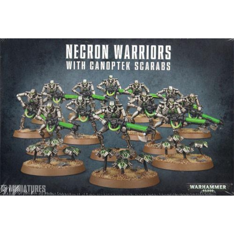 Warhammer 40k Necron Warriors with Canoptek Scarabs