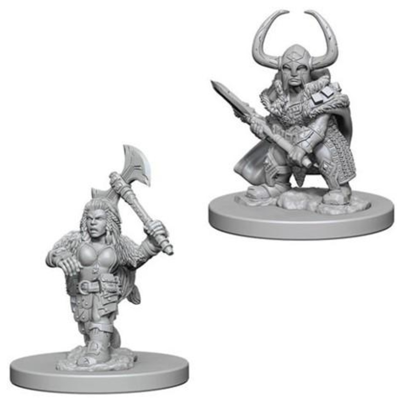 Dungeons & Dragons: Nolzur’s Marvelous Unpainted Miniatures – Dwarf Female Barbarian