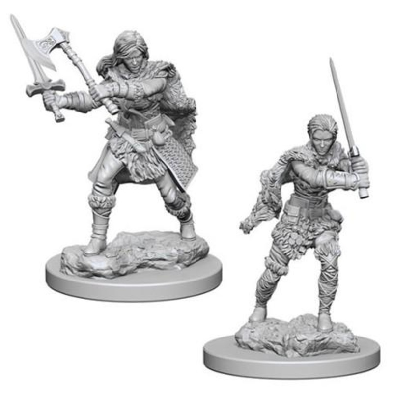 Dungeons & Dragons: Nolzur’s Marvelous Unpainted Miniatures – Human Female Barbarians