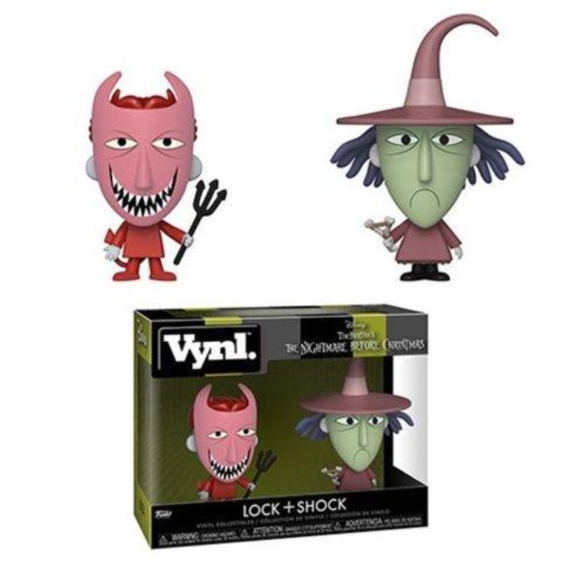 Funko Vynl Nightmare Before Christmas Lock and Shock 2-Pack (Shelf Wear)
