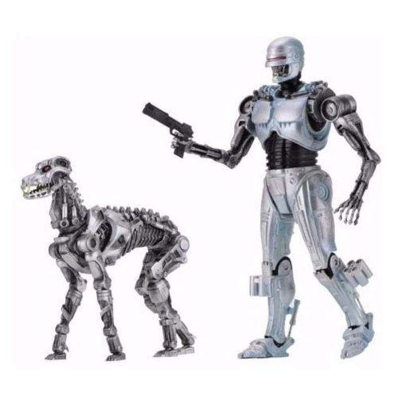 NECA RoboCop vs. Terminator Endocop and Terminator Dog Action Figure 2-Pack