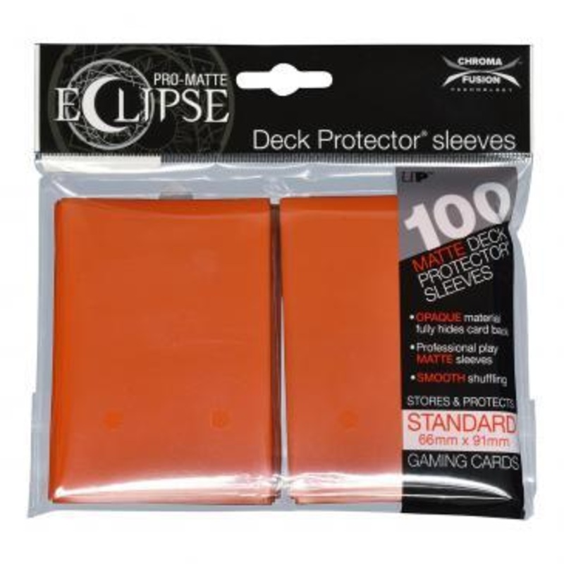 PRO-Matte Eclipse Orange Standard Deck Protector sleeve 100ct