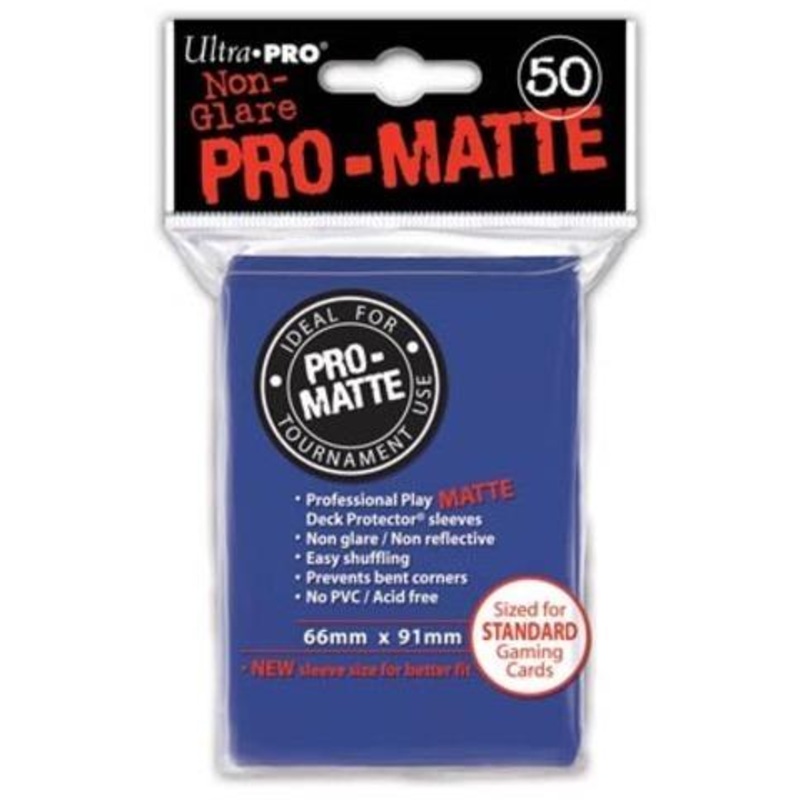 Ultra Pro Pro-Matte Sleeves Blue Standard Size 50CT