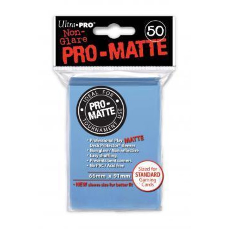 Ultra Pro Pro-Matte Sleeves Light Blue Standard Size 50CT