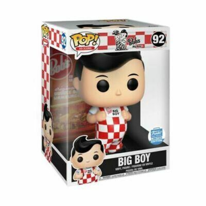 Funko Pop! Ad Icons Bob’s Big Boy 10 Inch Exclusive #92 (Additional Shipping Fees Apply)