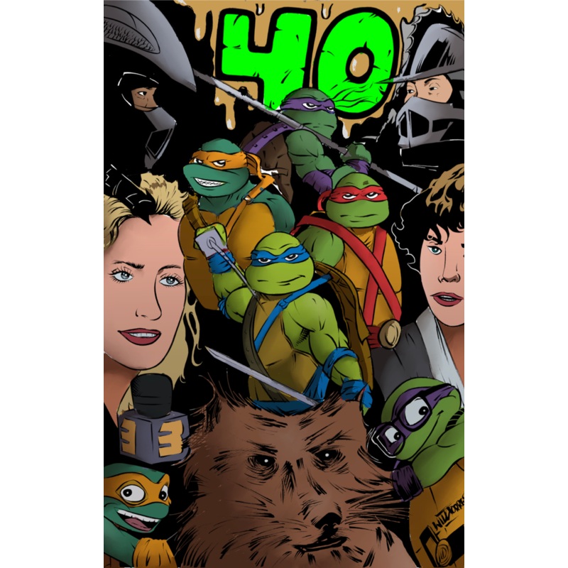 Teenage Mutant Ninja Turtles (TMNT)  Comic Con 2024 Limited Edition Will Torres 13×19 Art Print (25 Pcs)