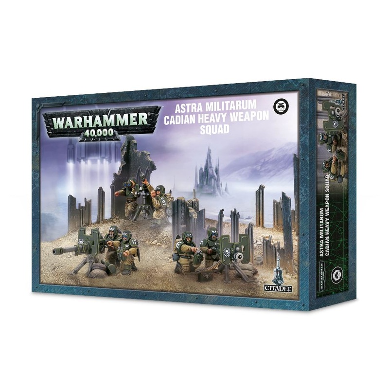 Warhammer 40k Astra Militarum Cadian Heavy Weapons Squad