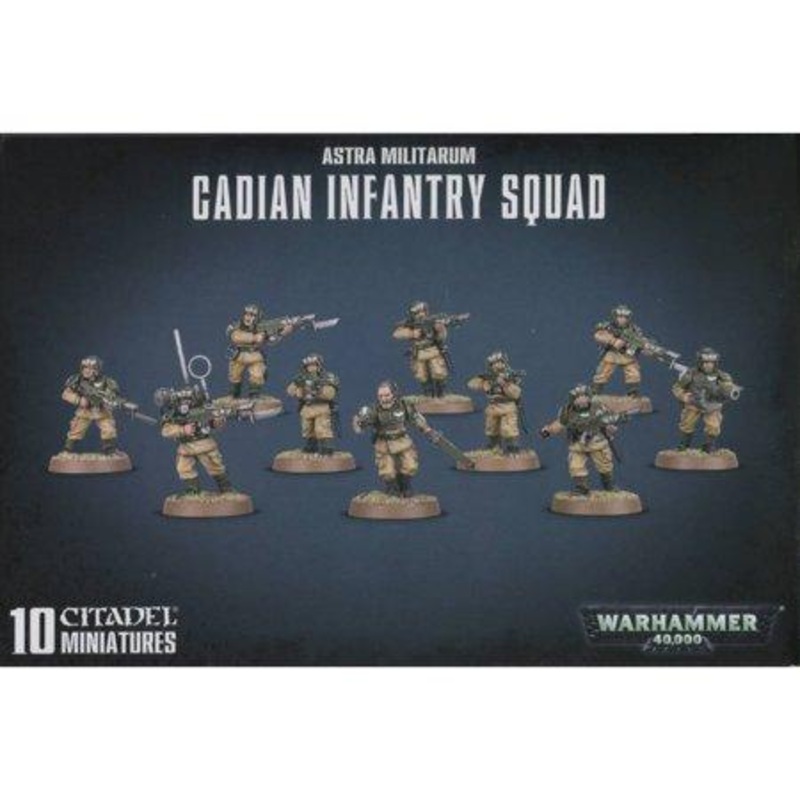 Warhammer 40k Astra Militarum Cadian Infantry Squad New