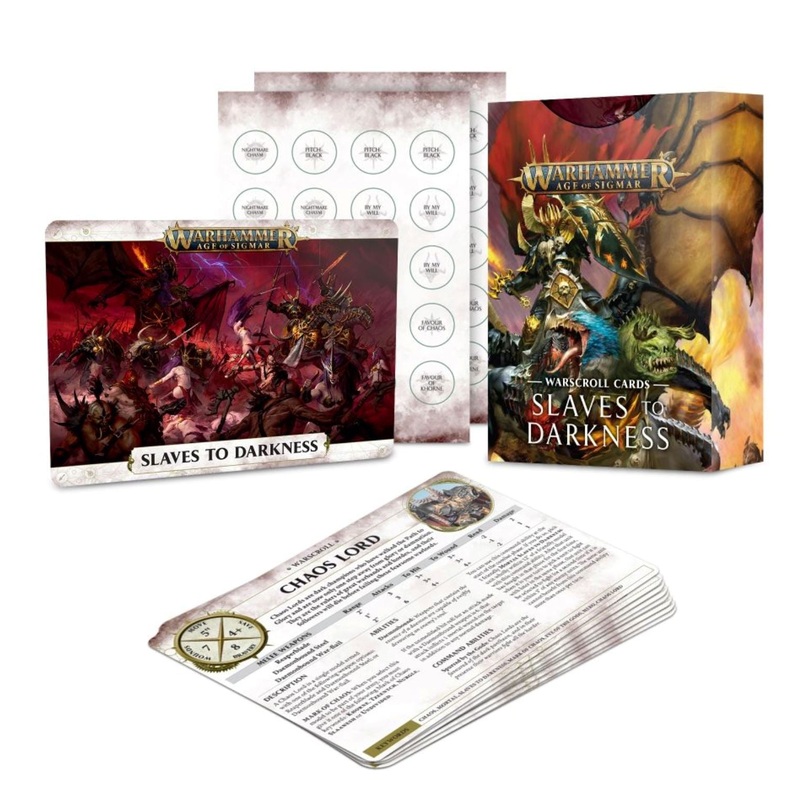 Age of Sigmar Slaves to Darkness Warscroll Cards