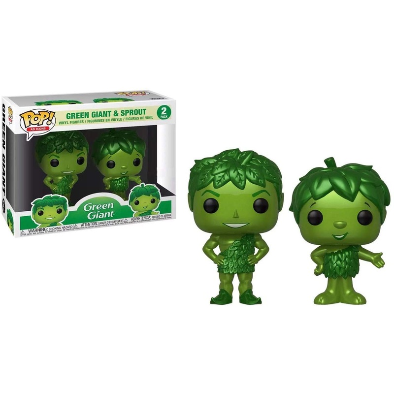 Funko Pop! Ad Icons Green Giant & Sprout Exclusive Metallic 2 Pack