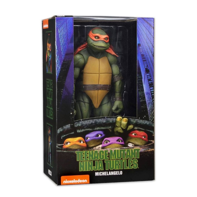 NECA Teenage Mutant Ninja Turtles (TMNT) Movie 1/4 Scale Action Figure Michelangelo