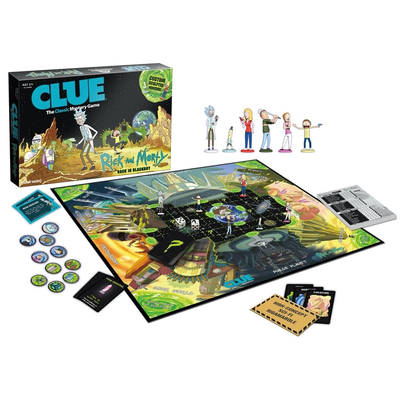 Rick and Morty Clue Board Game