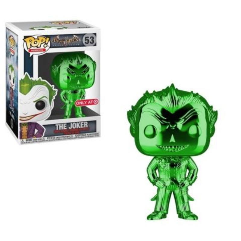 Funko Pop! Batman Arkham Asylum The Joker Green Chrome Exclusive #53