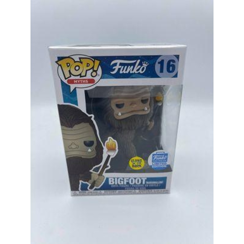 Funko Pop! Myths Bigfoot with Marshmellow Glow in the Dark Exclusive #16 (Light Box Damage)
