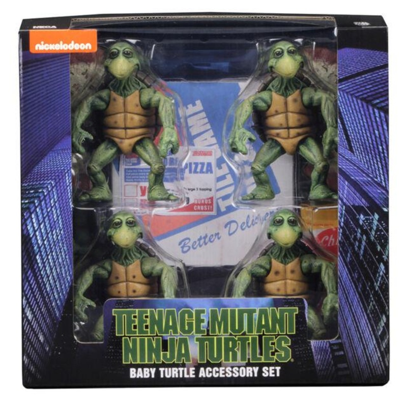 NECA Teenage Mutant Ninja Turtles (TMNT) Movie Baby Turtles 1/4 Scale 4 Pack (In Stock)