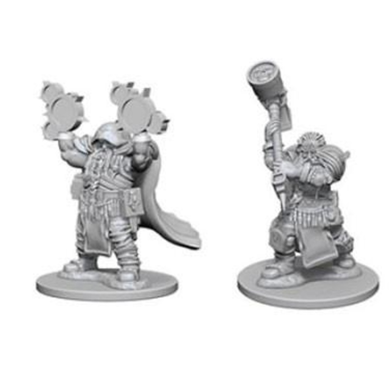 Dungeons & Dragons: Nolzur’s Marvelous Unpainted Miniatures – Dwarf Male Clerics