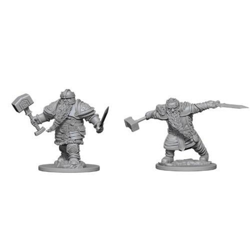 Dungeons & Dragons: Nolzur’s Marvelous Unpainted Miniatures – Dwarf Male Fighters