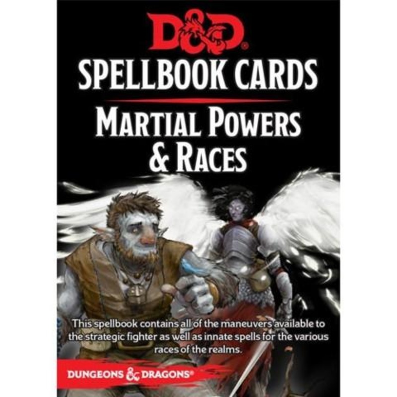 Dungeons & Dragons 5th Edition RPG: Spellbook Cards – Martial Powers & Races
