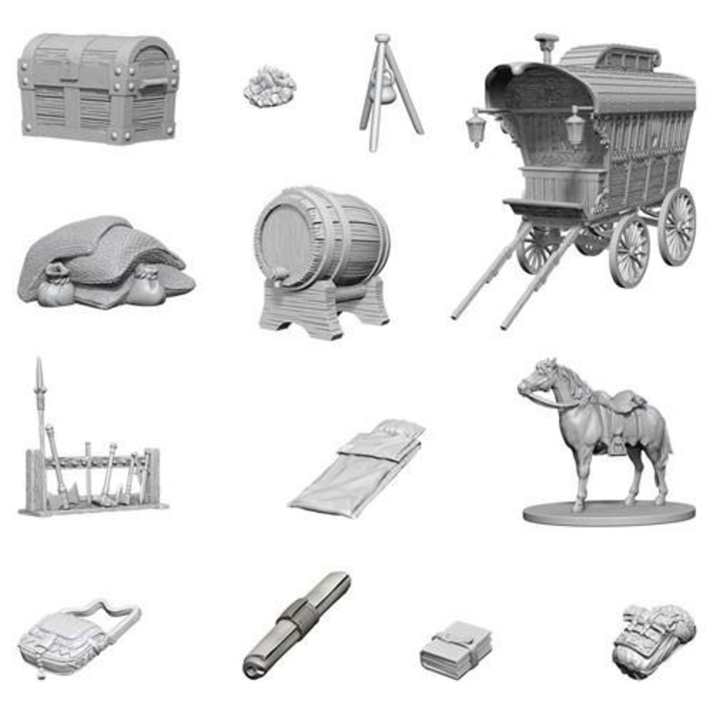 Dungeons & Dragons: Nolzur’s Marvelous Unpainted Miniatures – Adventurer’s Campsite