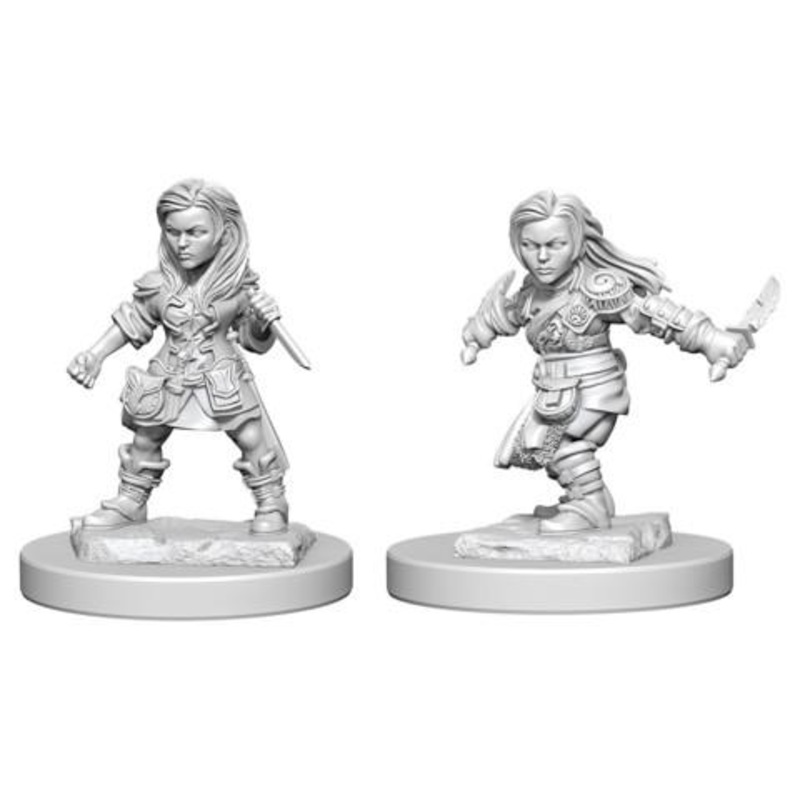 Dungeons & Dragons: Nolzur’s Marvelous Unpainted Miniatures – Halfling Female Rogue (2)