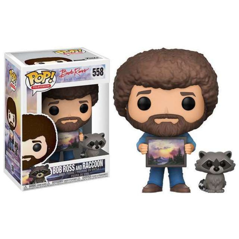 Funko Pop! Bob Ross with Raccoon #558