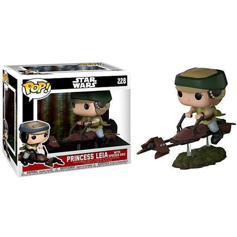 Funko Pop! Star Wars Leia with Speeder Bike #228