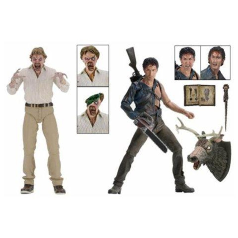 NECA Evil Dead 2 30th Anniversary Hero Ash and Evil Ed Action Figure 2-Pack