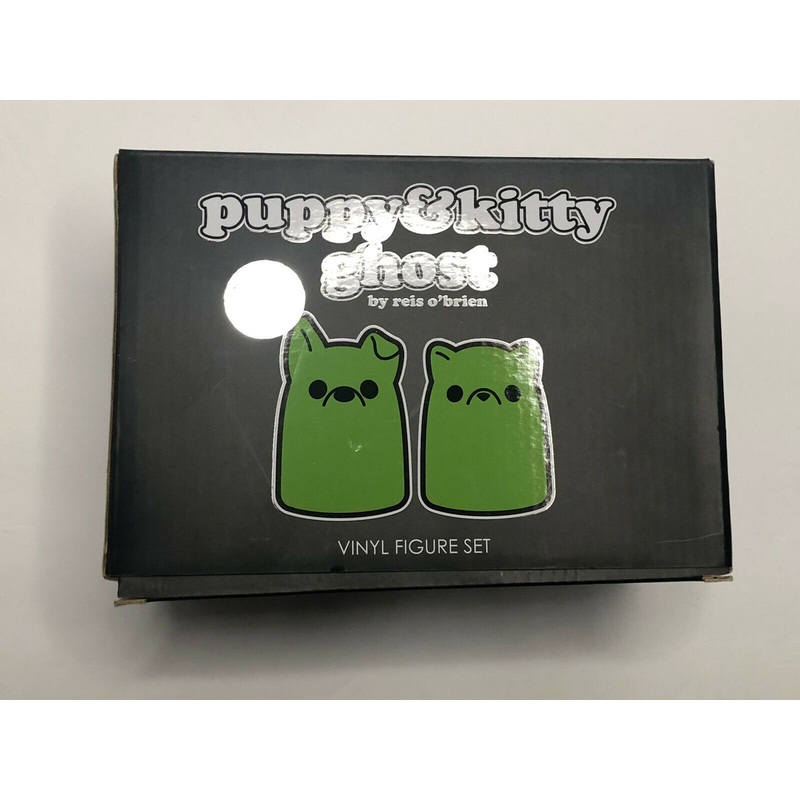 Tiny Ghost Puppy & Kitty Ghost Green Glow Edition (Shelf Wear)