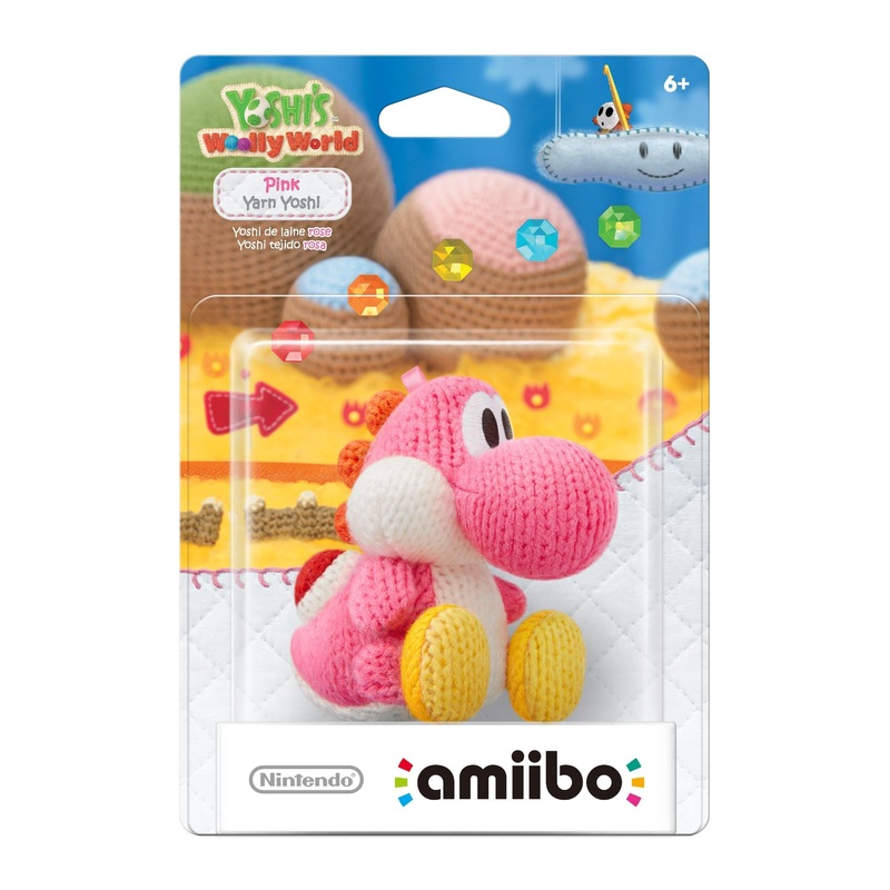 Nintendo Amiibo Yoshi’s Wooly World Yarn Yoshi (Pink) Figure