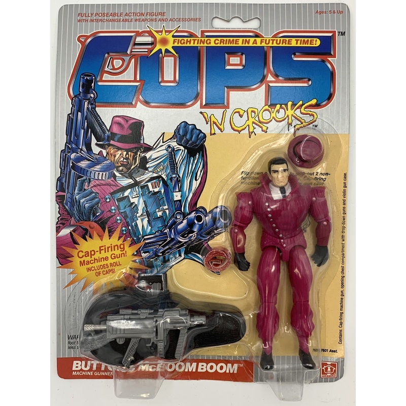 Hasbro Cops N Crooks Buttons McBoom Boom Vintage Action Figure