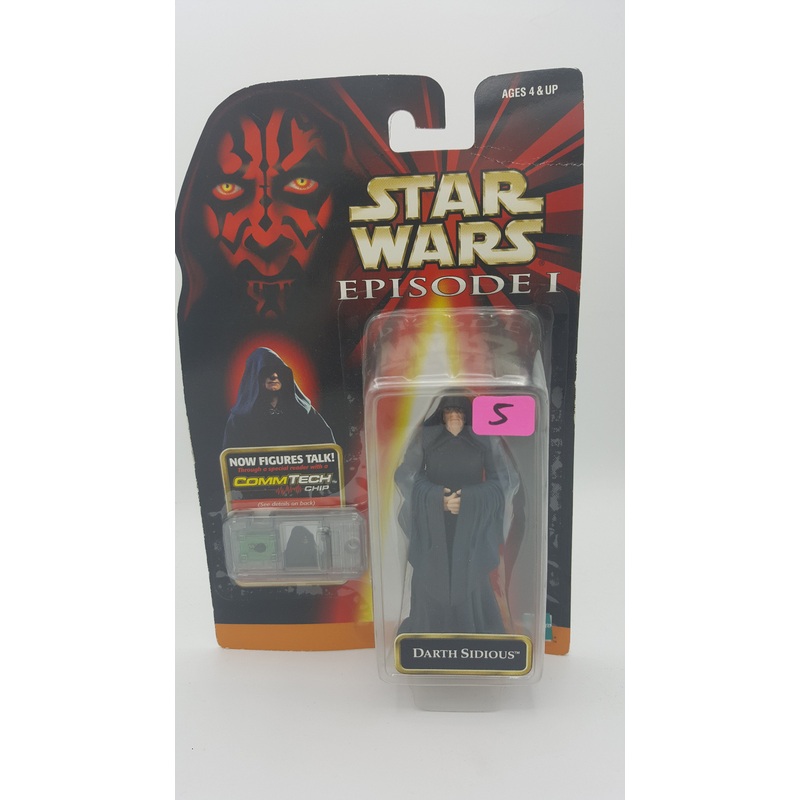 Hasbro Star Wars Episode I The Phantom Menace Darth Sidious with Comm tech Chip