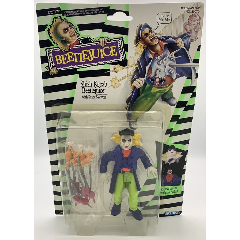 Kenner Beetlejuice Shish Kebab Beetlejuice with Scary Skewers Vintage Action Figure