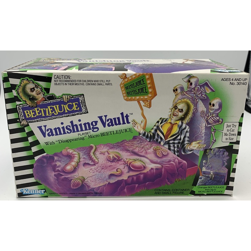 Kenner Beetlejuice Vanishing Vault Playset with Disappearing Micro Beetlejuice Sealed Vintage Action Figure