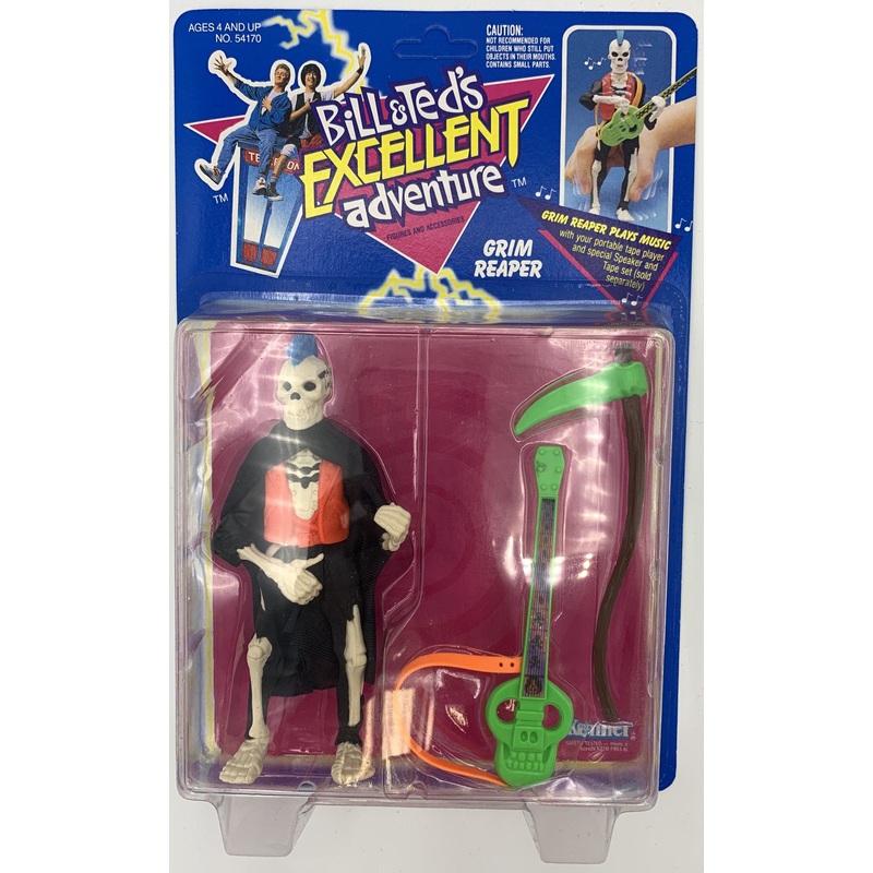 Kenner Bill and Ted’s Excellent Adventure Grim Reaper (Unpunched) Vintage Action Figure