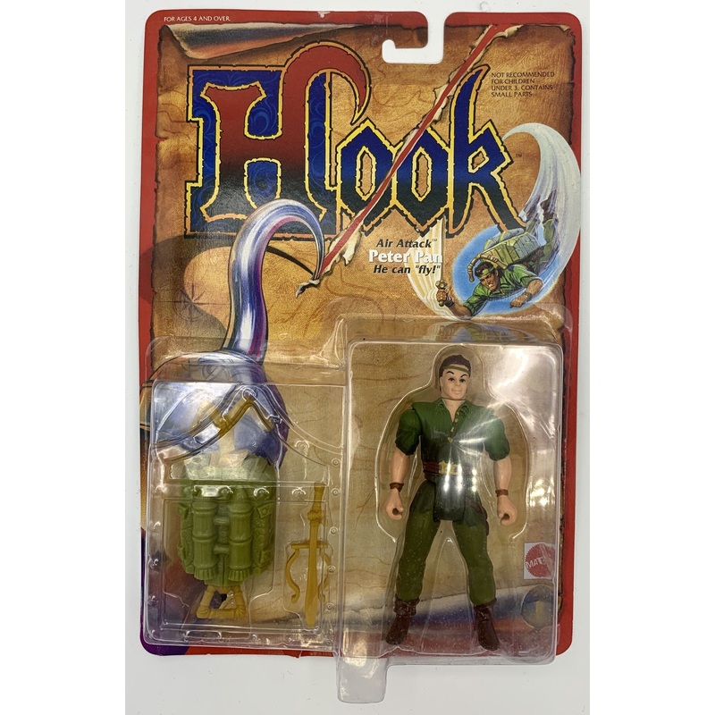 Mattel Hook Air Attack Peter Pan Vintage Action Figure
