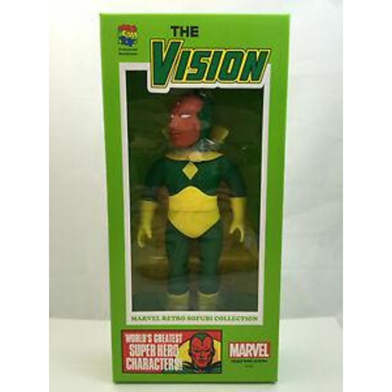 Medicom Toy Marvel The Vision 10 Retro Sofubi Collection Figure