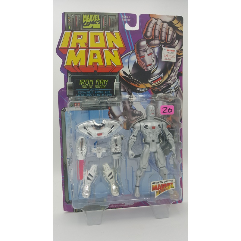 ToyBiz Marvel Comics Iron Man Arctic Armor with Removable Armor and Launching Claw