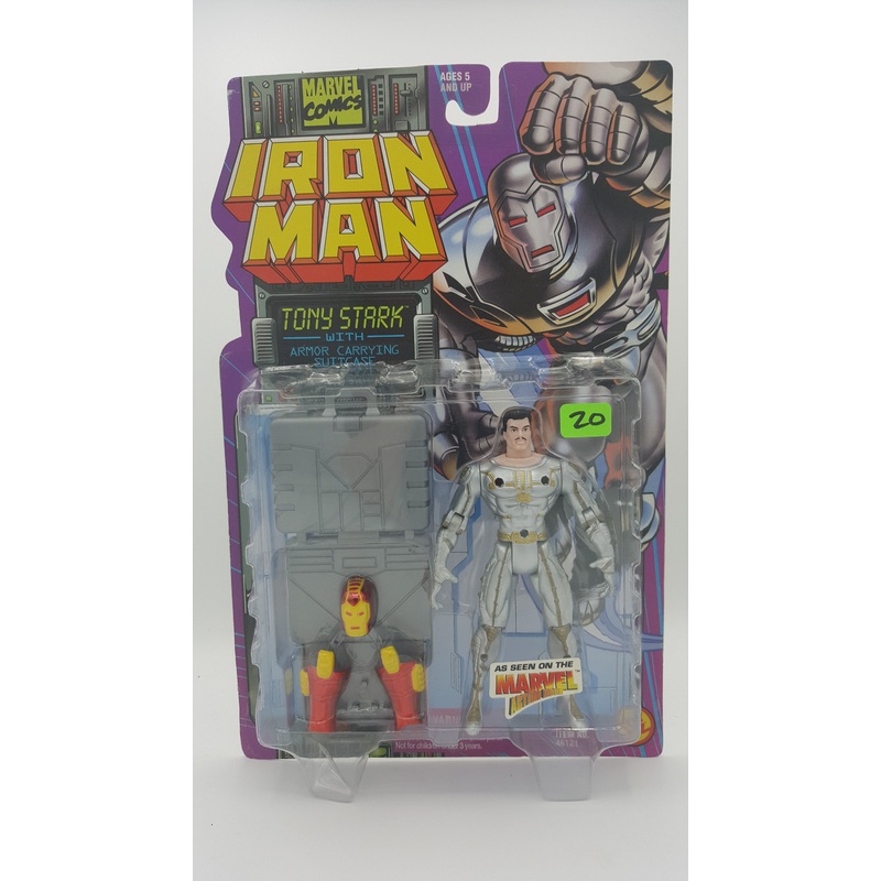 ToyBiz Marvel Comics Iron Man Tony Stark with Armor Carrying Suitcase
