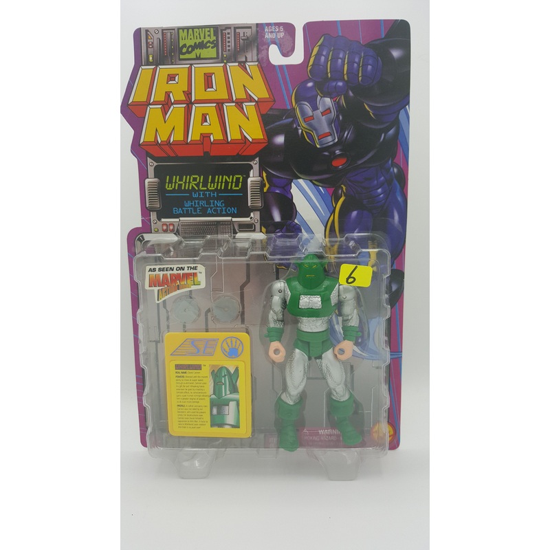 ToyBiz Marvel Comics Iron Man Whirlwind with Whirling Battle Action
