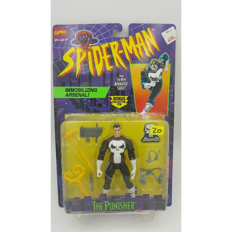 ToyBiz Marvel Comics Spider-Man The Punisher with Immobilizing Arsenal