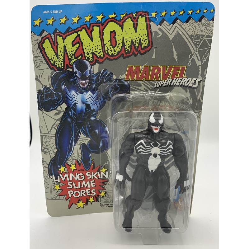 ToyBiz Marvel SuperHeroes Venom with Living Skin Slime Pores Vintage Action Figure