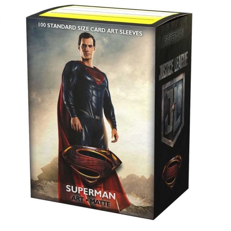 Dragon Shield Standard Size Card Sleeves 100 Count Brushed Art Matte DC Justice League Superman