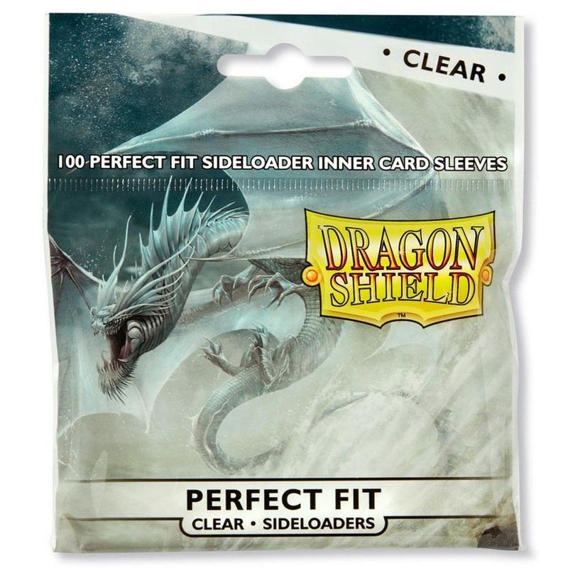 Dragon Shield Standard Size Side Loading Perfect Fit Inner Card Sleeves 100 Count Clear